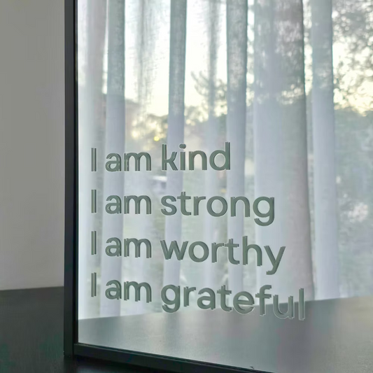NEW in Colour - I AM Mirror Affirmation Stickers